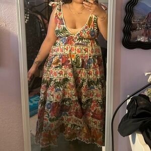 FARM Rio Vibrant Floral Maxi Dress